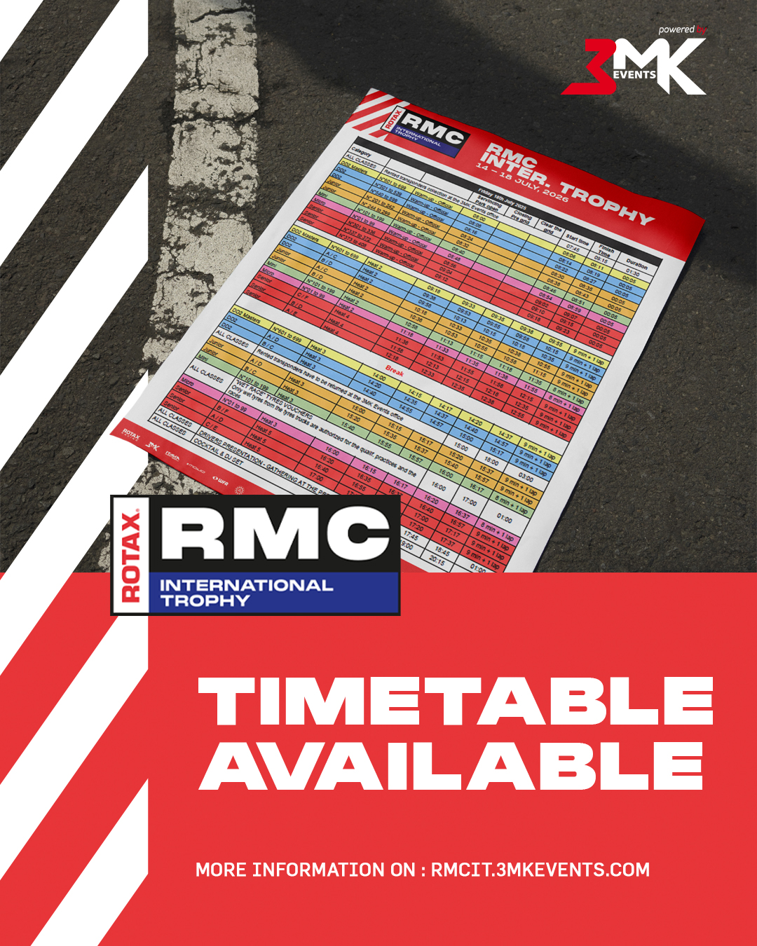 RMCIT 2026 : TIMETABLE
